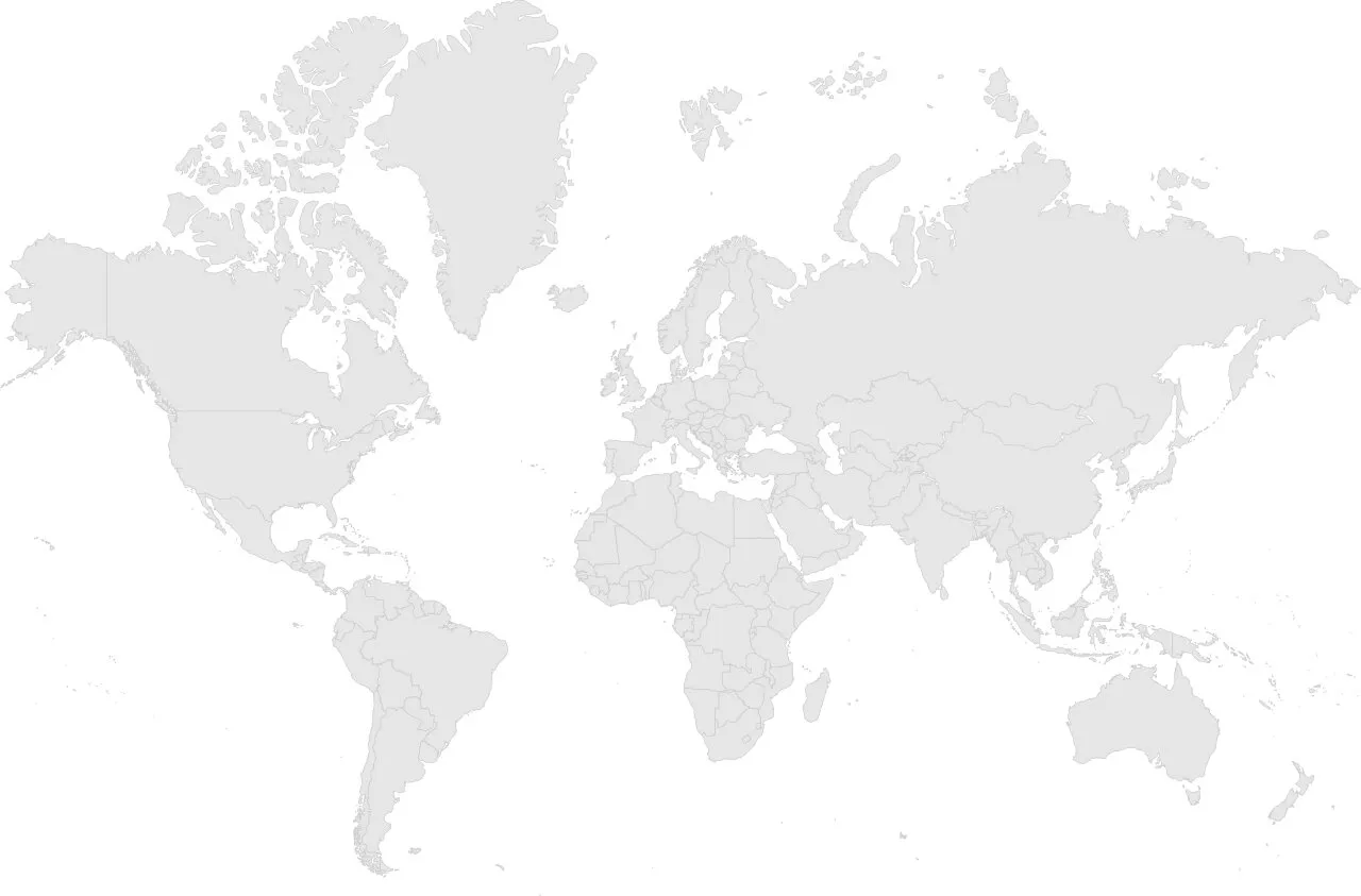 World map showing IDML's offices, warehousing, Amazon marketplaces and distribution partners