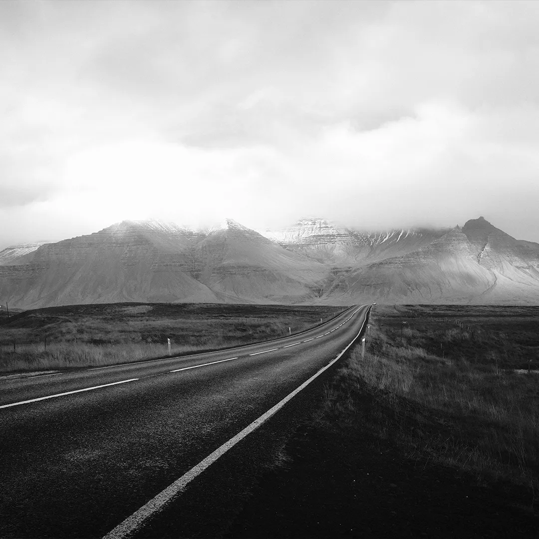 Road stretching towards the horizon